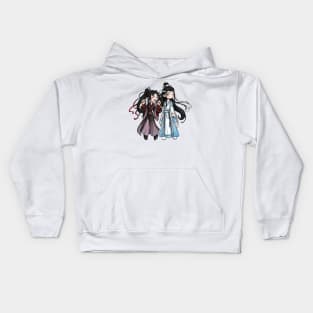 Chibi Fan Art - Grandmaster of Demonic Cultivation - Wei Waixun and Lan Wangji Kids Hoodie